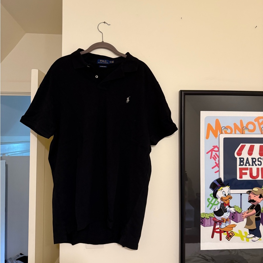 Ralph Lauren Black Polo Shirt Classic Style
